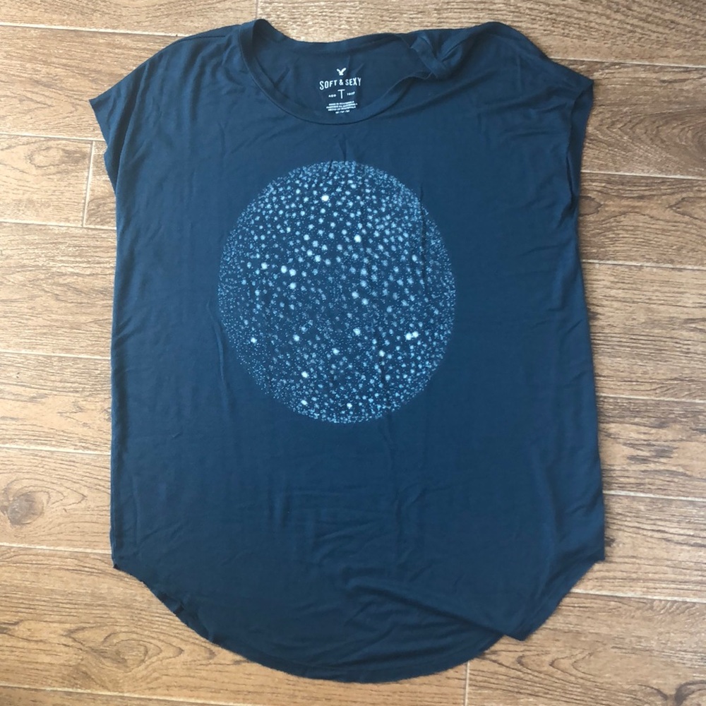 Soft and sexy teal t-shirt